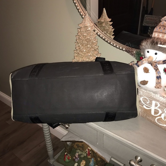 CHANEL nylon mesh gym sports ligne bag - Picture 5 of 8